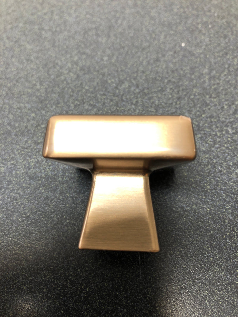 Amerock BP55273CZ Blackrock 1-1/2 Inch Square Cabinet Knob - Champagne Bronze
