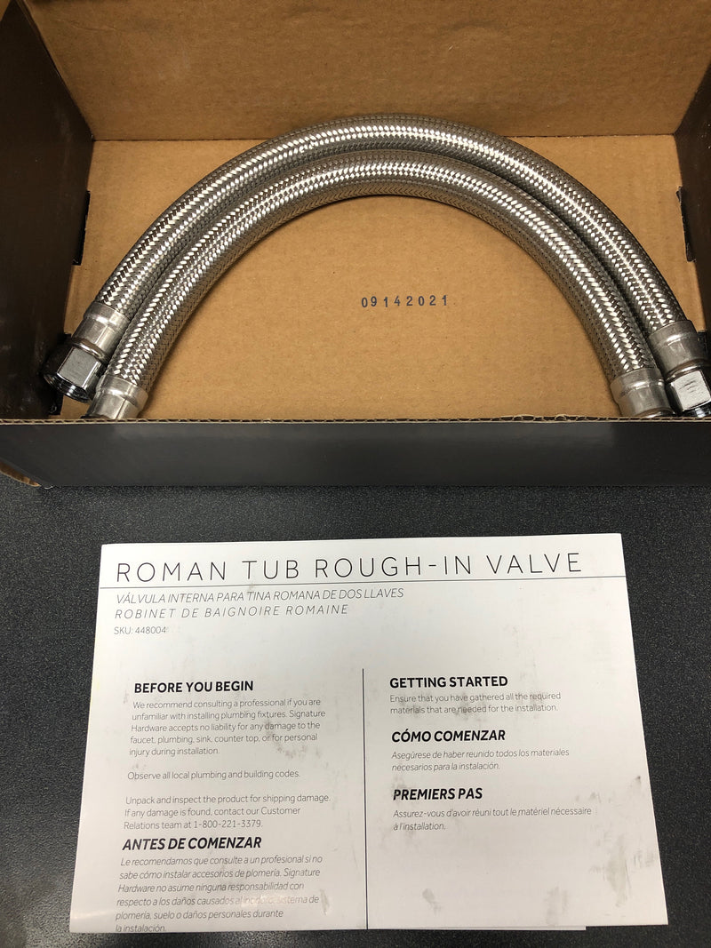 Signature Hardware 448004 3 Hole Roman Tub Filler Rough-In Valve - N/A
