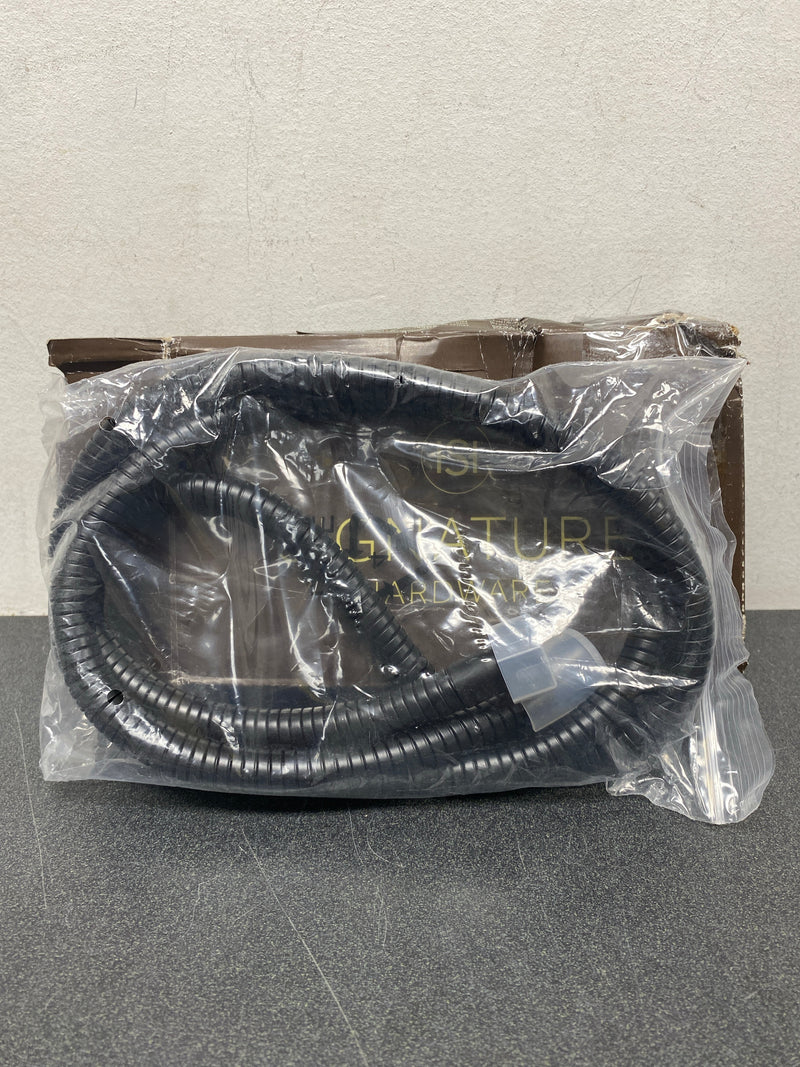 Signature Hardware 449694 60" Stretchable Hand Shower Hose - Matte Black