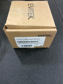 Emtek Select Passage, Modern Rectangular Rosette, T-Bar Stem, Hammered Lever, Flat Black, LH