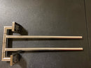 ICO Bath V62454 Crater 16-3/4" Towel Bar - Brushed Nickel