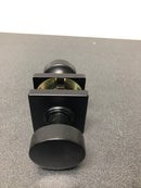 Kwikset Pismo Square Matte Black Hall/Closet Door Knob-720PSK SQT 514