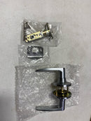 Miseno MLK4021SC Momac Straight Passage Door Lever Set - Satin Chrome