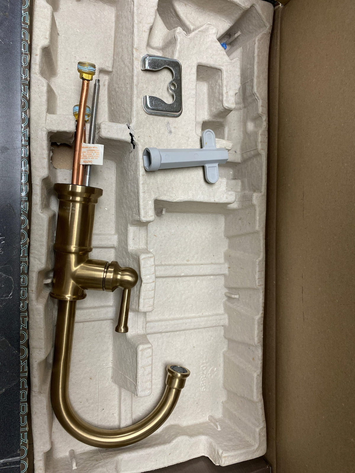 Brizo 61325LF-C-GL Artesso 1.5 GPM Cold Only Water Dispenser Beverage Faucet - RO Compatible - Luxe Gold