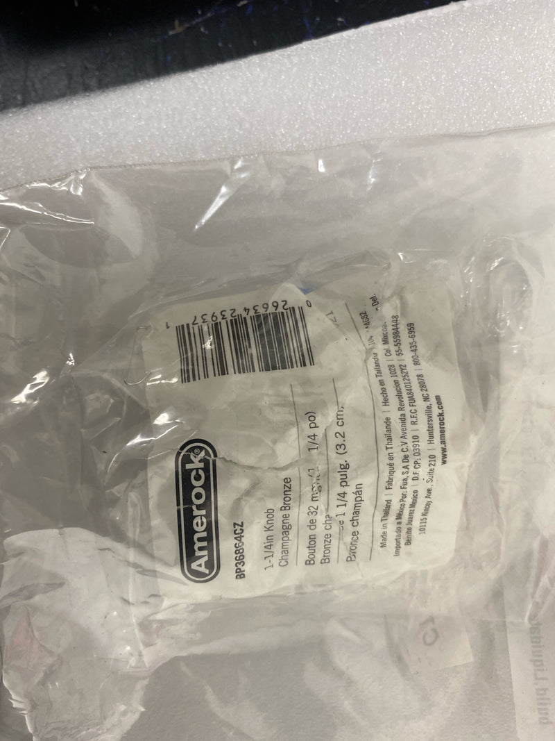 Amerock BP36864CZ Radius 1-1/4 Inch Mushroom Cabinet Knob - Champagne Bronze