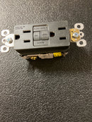 Legrand 1597TRGCC4 radiant 15 Amp 125 Volt Tamper Resistant GFCI Residential/Commercial Decorator Duplex Outlet, Graphite