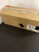 Lnc IZMFUQHD1381237 22.5 in. 3-Light Modern Aged Brass and Black Bathroom Vanity Light with Clear Glass Globe Shades Bathroom Sconce