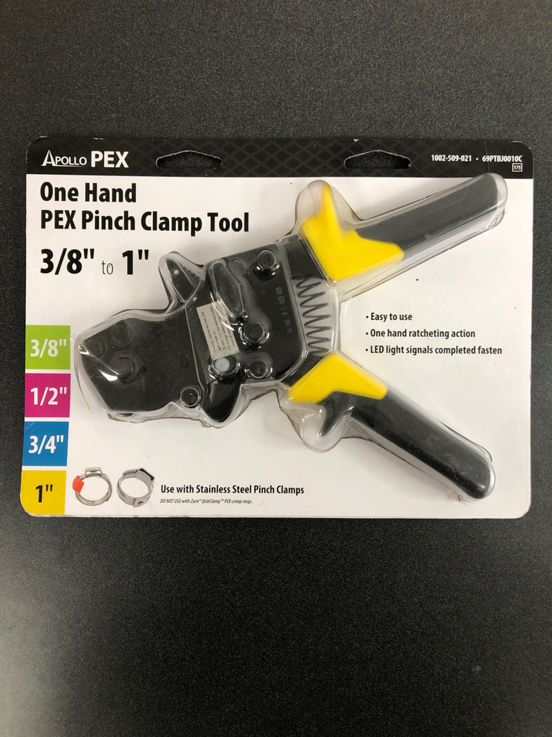 Apollo 69PTBJ0010C 3/8 in. to 1 in. 1-Hand PEX Pinch Clamp Tool