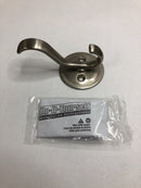 Liberty Hardware B42307J-SN-C Swooping Coat and Hat Hook with Round Base - Satin Nickel