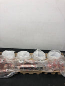 Home decorators collection 20367-001 Tustna 4-Light Brushed Nickel Bathroom Vanity Light with Opal Glass Shades