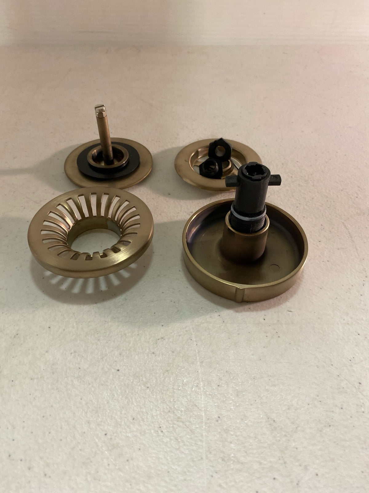 Kohler K-T37392-BV PureFlo Contemporary Rotary Turn Cable Bath Drain Trim - Vibrant Brushed Bronze