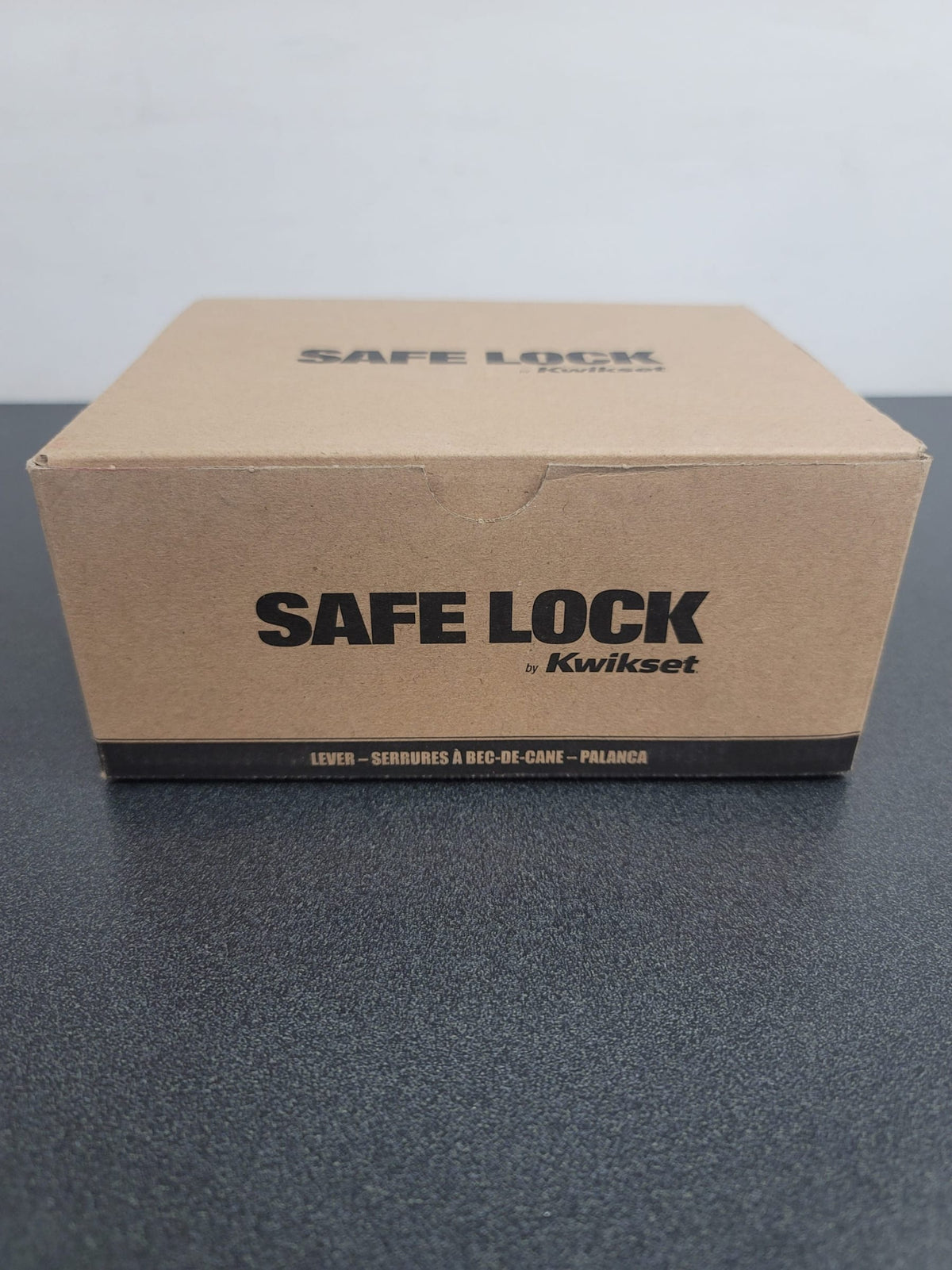 Kwikset SL1000DALSQT-15 Safe Lock by Kwikset Daylon Passage Door Lever Set with Square Rose - Satin Nickel