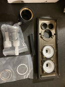 Kohler 26346-9-BL Anthem 2-Outlet Thermostatic Valve Control Panel with Recessed Push Buttons in Matte Black