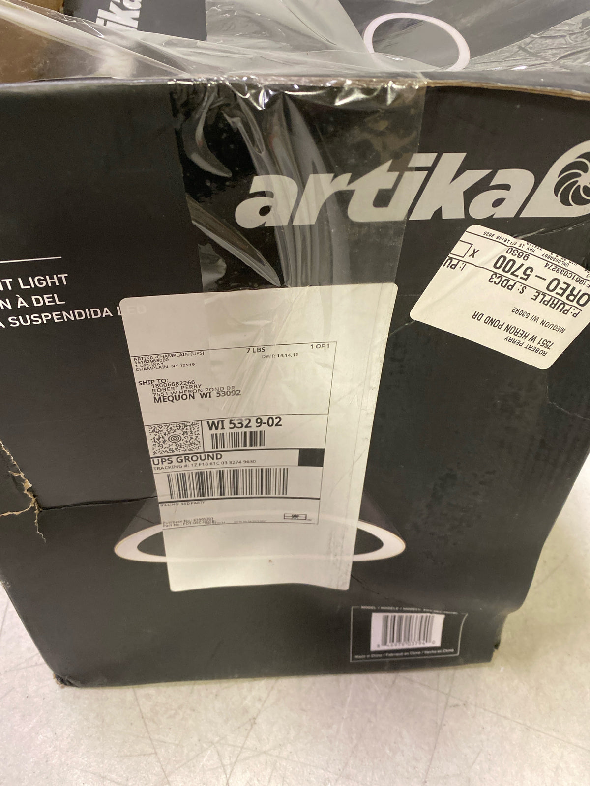 Artika PDT-DEC-HD2BL Denali 27-Watt 1 Light Matte Black Modern 3 CCT Integrated LED Pendant Light Fixture for Kitchen Island