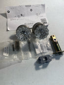 Grandeur 822698, Passage-2.375", Satin Nickel Newport Rosette with Versailles Crystal Knob