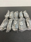 Rusticware 971SN-10PACK Contemporary 4" Center to Center Handle Double Knuckle Cabinet Pull - 10 Pack - Satin Nickel