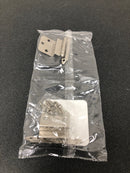 Amerock BPR3417G10 Pair of 3/8" Inset Non Self-Closing Face Mount Hinges - Satin Nickel