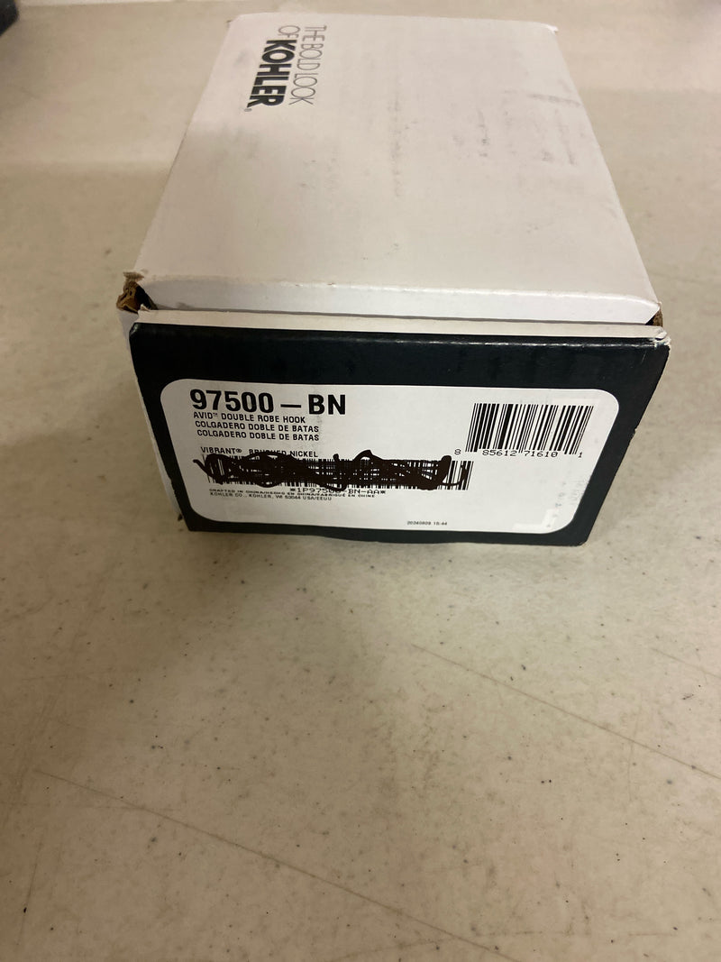 Kohler 97500-BN Avid double robe hook
