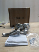 Emtek 805ENUS15 Elan Reversible Non-Turning Two-Sided Dummy Door Lever Set from the Designer Brass Collection - Satin Nickel