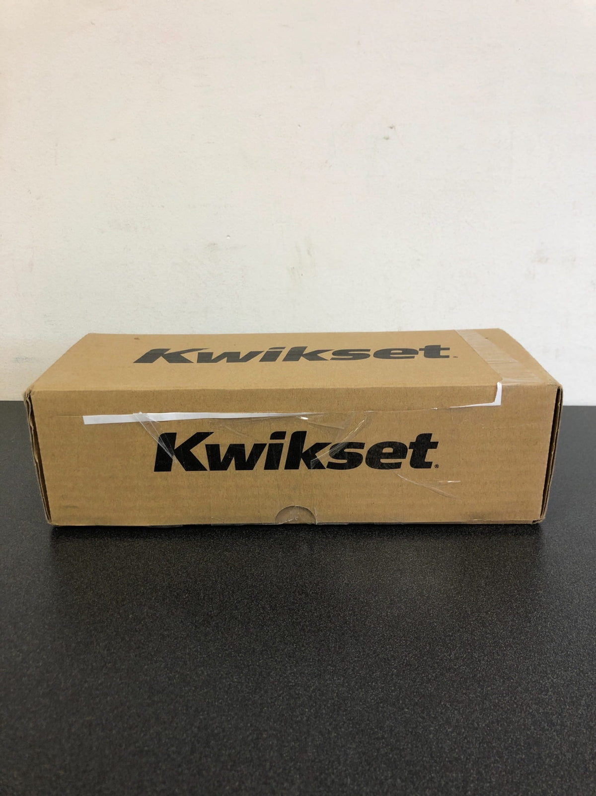Kwikset Halifax Interior Trim Lever with Full Square Rosette for Single Cylinder Keyed Entry Handlesets with SmartKey Technology - Iron Black