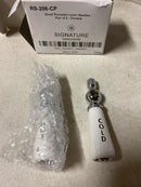 Signature Hardware 329507 Small Porcelain Lever Handles - Pair of 2 - Chrome