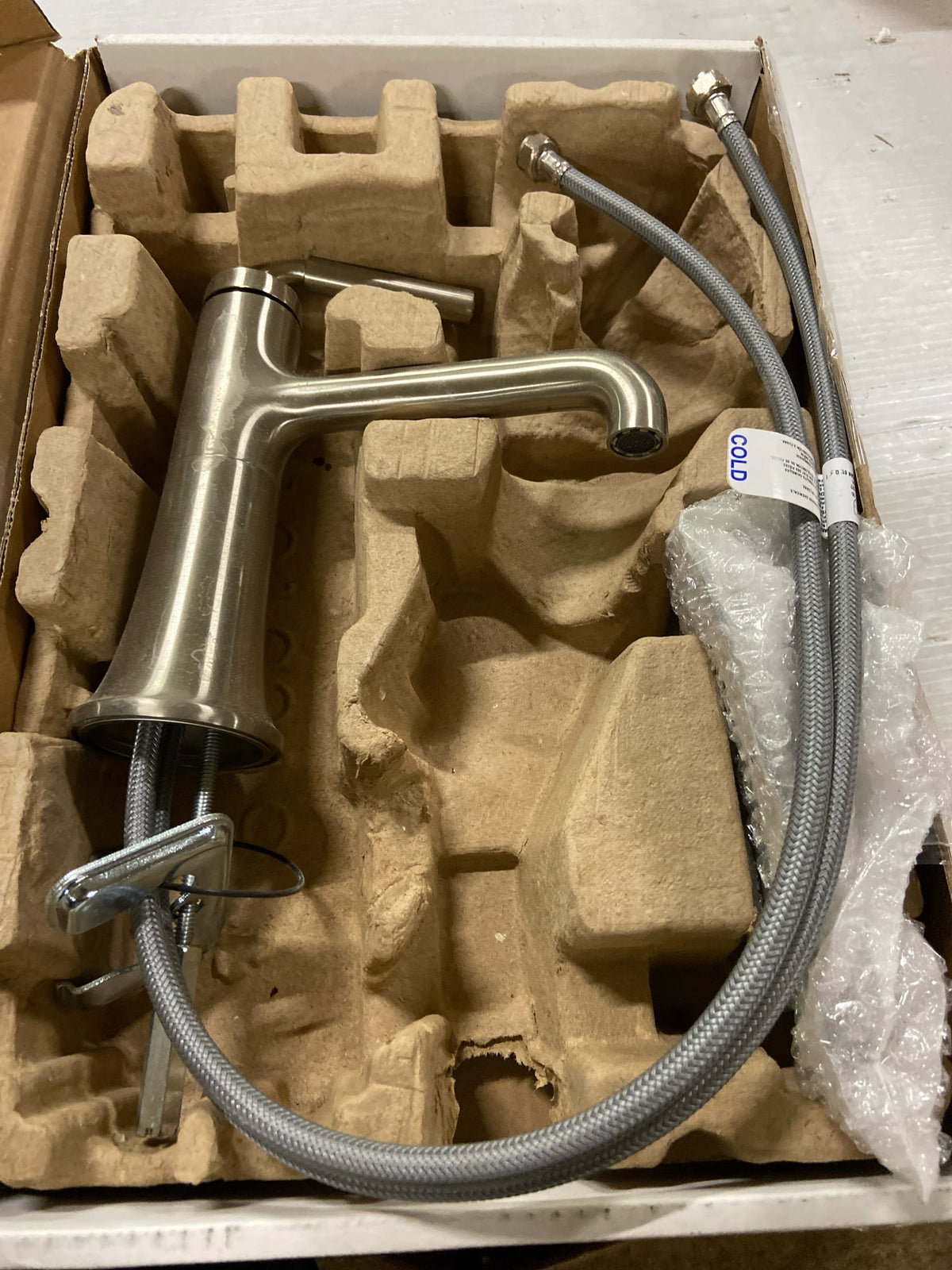Kohler K-27415-4-BN Tone 1.2 GPM Single Hole Bathroom Faucet - Vibrant Brushed Nickel