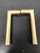 Emtek C5109STUUS4 Stuttgart Passage Door Lever Set with Disk Rose and CF Mechanism from the Brass Modern Collection - Satin Brass