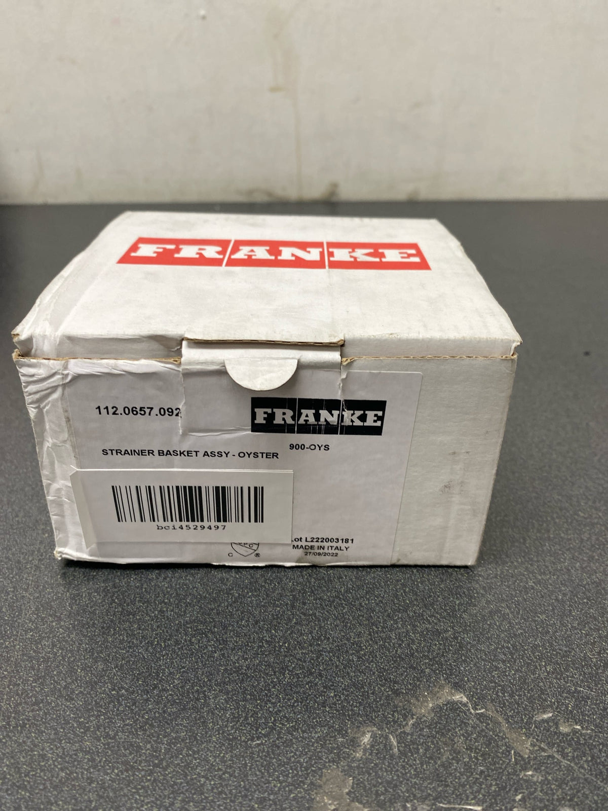 Franke 900-OYS Colorline 3-1/2" Basket Strainer - Oyster