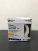 Commercial electric CER407943AK50WH Easy-Up 4 in. White Baffle Integrated LED Recessed Kit with Selectable CCT (2700K-5000K), (No Can Needed)