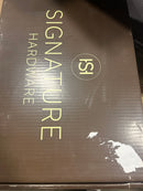 Signature Hardware 466424 Lentz 1.2 GPM Widespread Bathroom Faucet with Lever Handles and Pop-Up Drain Assembly with Overflow - Brushed Nickel