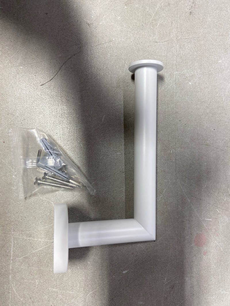 ICO Bath V63012 Volkano Summit Wall Mounted Euro Toilet Paper Holder - Matte White