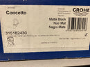Grohe 315182430 Concetto 1.5 GPM Bar Faucet with SilkMove - Matte Black