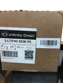 Infinity Drain S-LTIFAS 6536 PS 36" Site Sizable Stainless Steel Linear Drain Kit with Low Profile Tile Insert Frame – Includes Stainless Steel Channel and Outlet Assembly - Polished Stainless