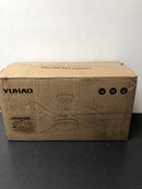 Pudo CeilingFanLights04-BK-W136760522 42 in. Integrated LED Indoor Black Ceiling Fan Lighting with Remote