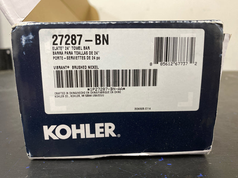Kohler K-27287-BN Elate 24" Towel Bar - Brushed Nickel