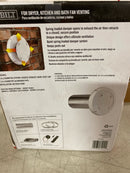 4 in. Spring Loaded Exhaust Hood - White