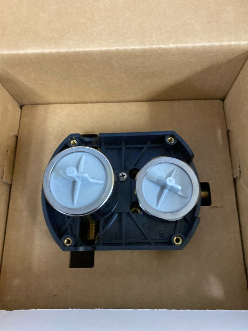 Delta 342701-SP Modern Square Non Shared Function Shower System Package with 1.75GPM Single Function Shower Head and Hand Shower - Includes Rough-In - SpotShield Brushed Nickel