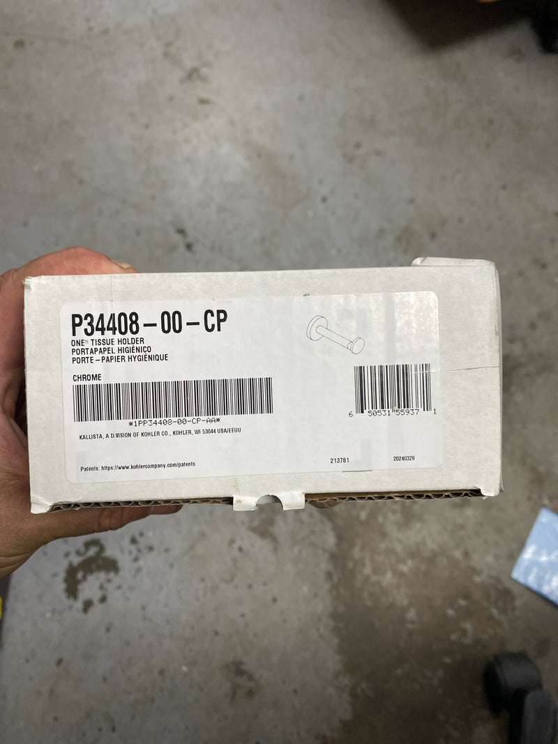 Kallista P34408-00-CP One Wall Mounted Euro Toilet Paper Holder - Polished Chrome