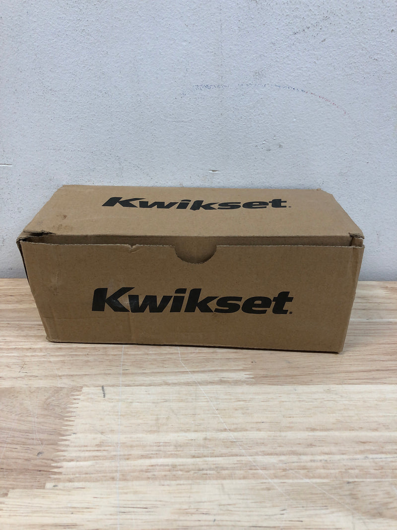 Kwikset 730PSKSQT-4 Pismo Privacy Door Knob Set with Square Rose - Satin Brass