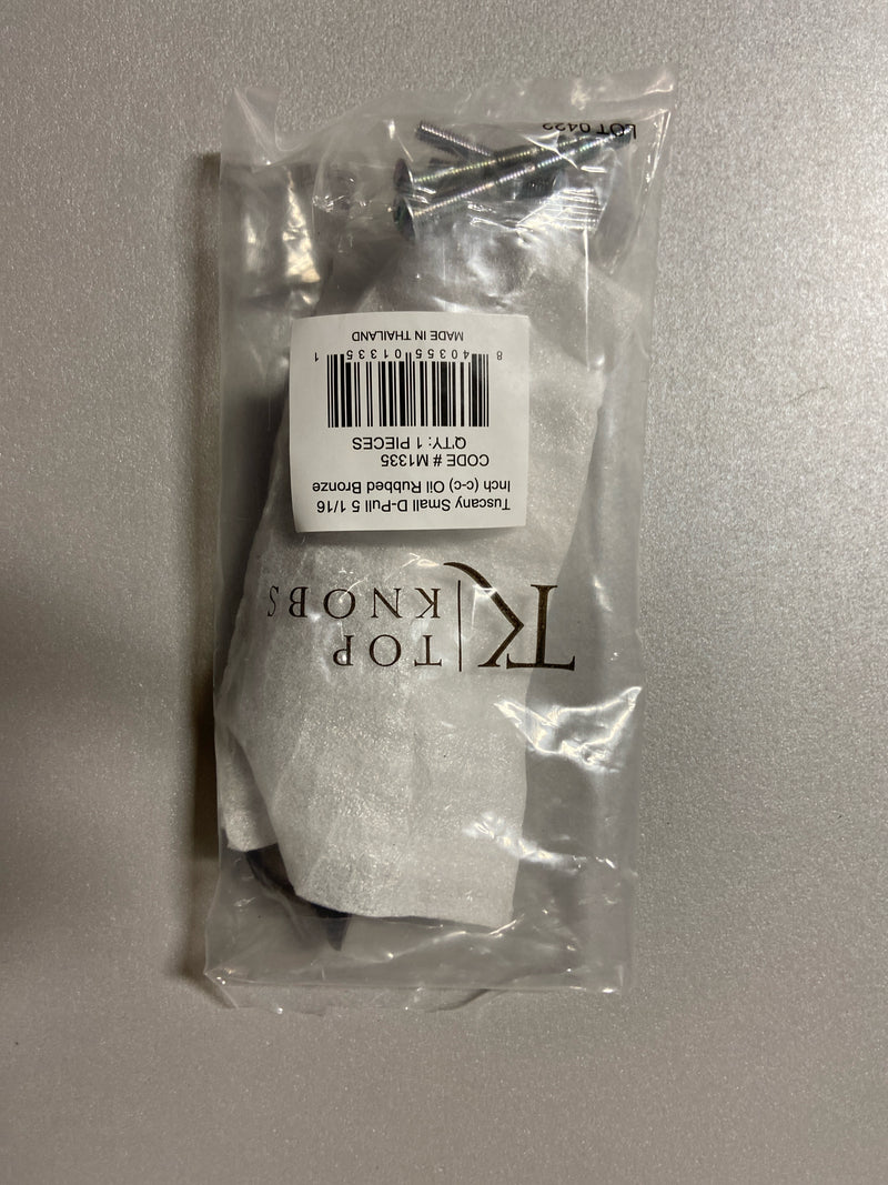 Top Knobs M1335 Tuscany 5-1/16 Inch Center to Center Handle Cabinet Pull - Oil Rubbed Bronze