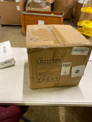 Elegant Lighting Living District Baxter 1-Light Metal Pendant in Brass and Frosted White