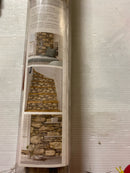 Nuwallpaper NU2065 Hadrian Stone Wall Vinyl Peel & Stick Wallpaper Roll (Covers 30.75 Sq. Ft.)