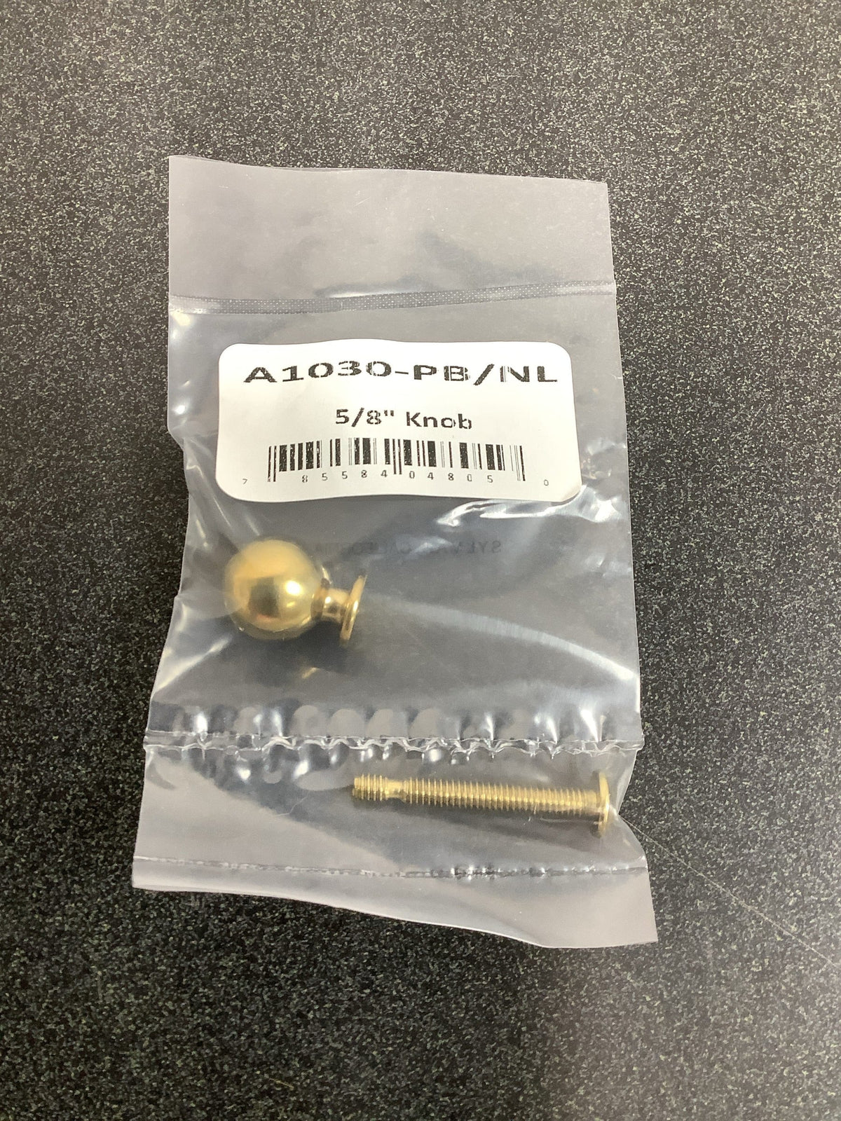 Alno A1030-PB/NL Knobs 5/8 Inch Round Sphere Solid Brass Ball Cabinet Knob / Ball Drawer Knob - Unlacquered Brass