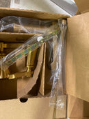 Moen Brushed Gold Flara Two-Handle 8 in. Widespread Lever Handle Bathroom Faucet Trim Kit, Valve Required, TS6984BG