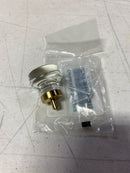 Emtek 86569US15 Grayson 1-1/4 Inch Mushroom Cabinet Knob from the Glass Collection - Satin Nickel