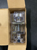 Kwikset 730PSKSQT-26 Pismo Privacy Door Knob Set with Square Rose - Polished Chrome