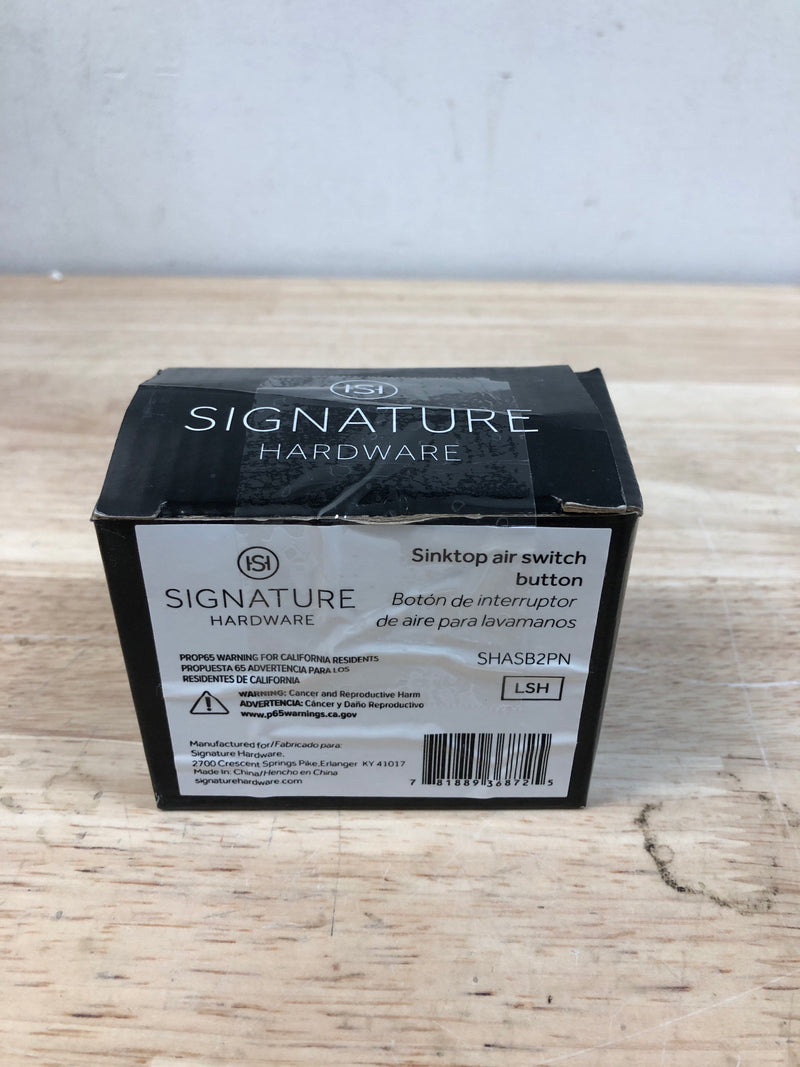 Signature Hardware SHASB2PN Air Switch Button Only - Polished Nickel