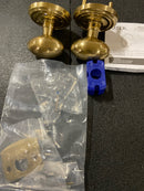 Emtek 820EUS7 Egg Brass Modern Privacy Knobset - French Antique