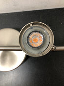 2.6 ft. 4-Light Brushed Nickel Integrated LED Track Lighting Kit