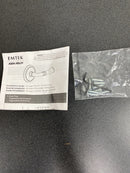 Emtek 805LWUS14 Lowell Reversible Non-Turning Two-Sided Dummy Door Knob Set from the Crystal Collection - Lifetime Polished Nickel